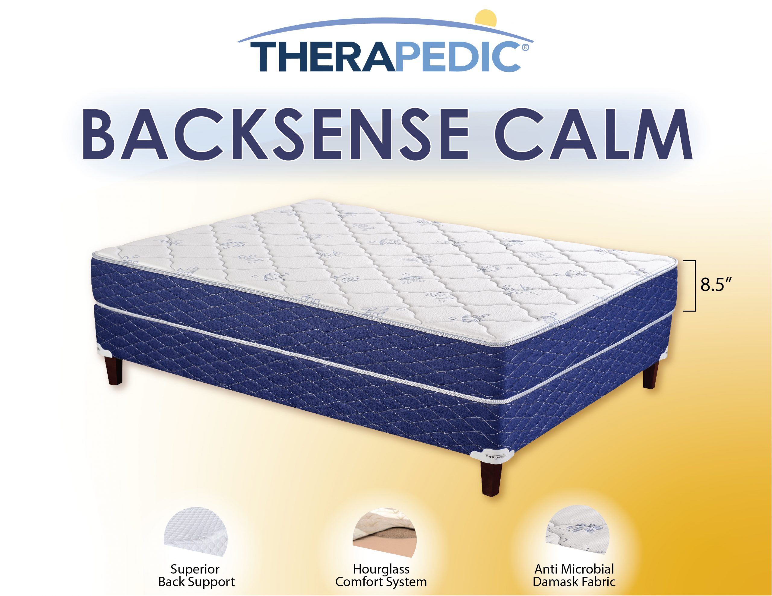 thereapedic backsense charlston firm queen mattress